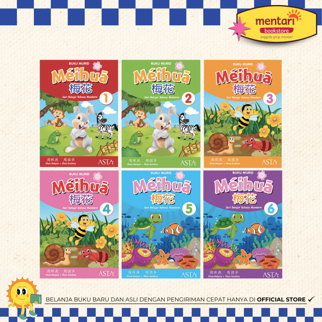 ASTA Meihua Seri Belajar Mandarin | Buku SD | Mentari Books